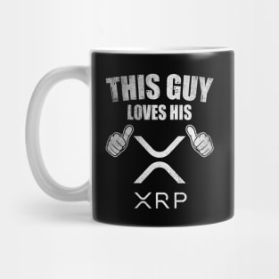 This Guy Loves His Ripple XRP Coin Valentine Crypto Token Cryptocurrency Blockchain Wallet Birthday Gift For Men Women Kids Mug